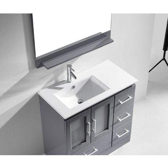 Zola 36" Single Sink Vanity with Faucet and Mirror - Vanity Grace Store - Virtuusa