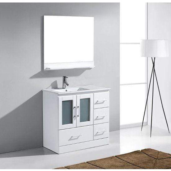 Zola 36" Single Sink Vanity with Faucet and Mirror - Vanity Grace Store - Virtuusa